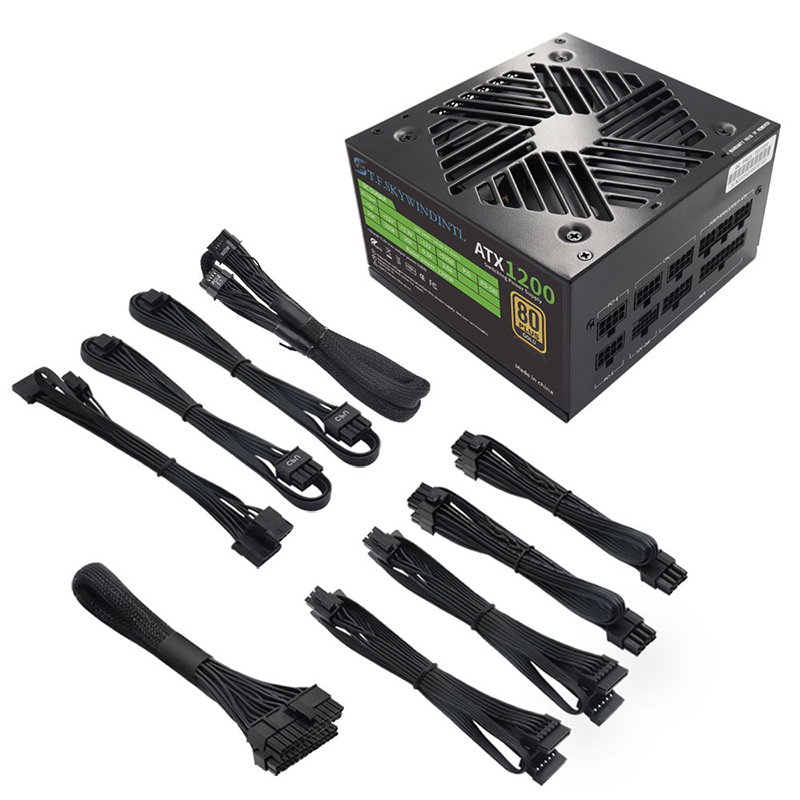 Pc Gaming Fullset - PCIE catu daya PC 5.0 1200W,
