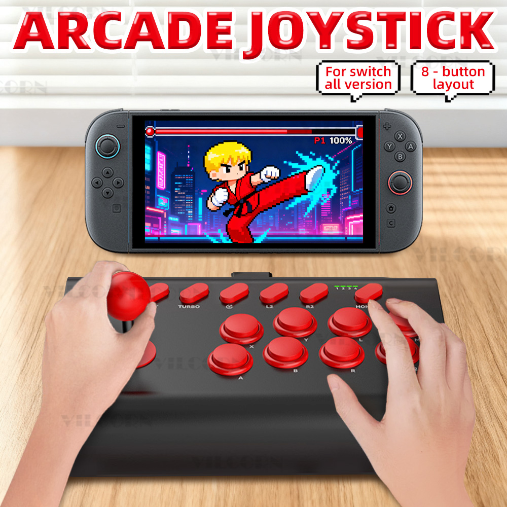 Joystick Pc Gaming - Stik Arcade 8 Tombol untuk Nintendo