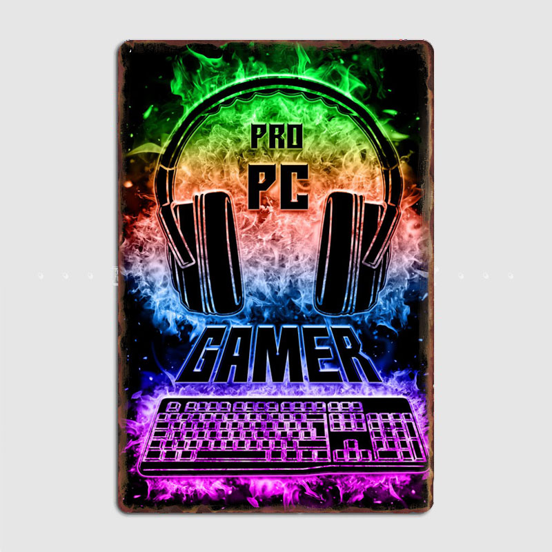 Pc Gaming Club - Tanda Gaming PC Poster Retro Antik