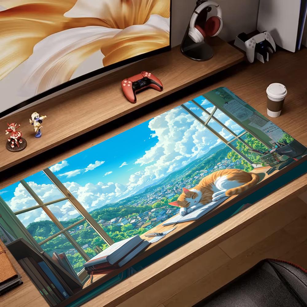 Pc Gaming Orange - Pemandangan Musim Panas dan Alas Mouse