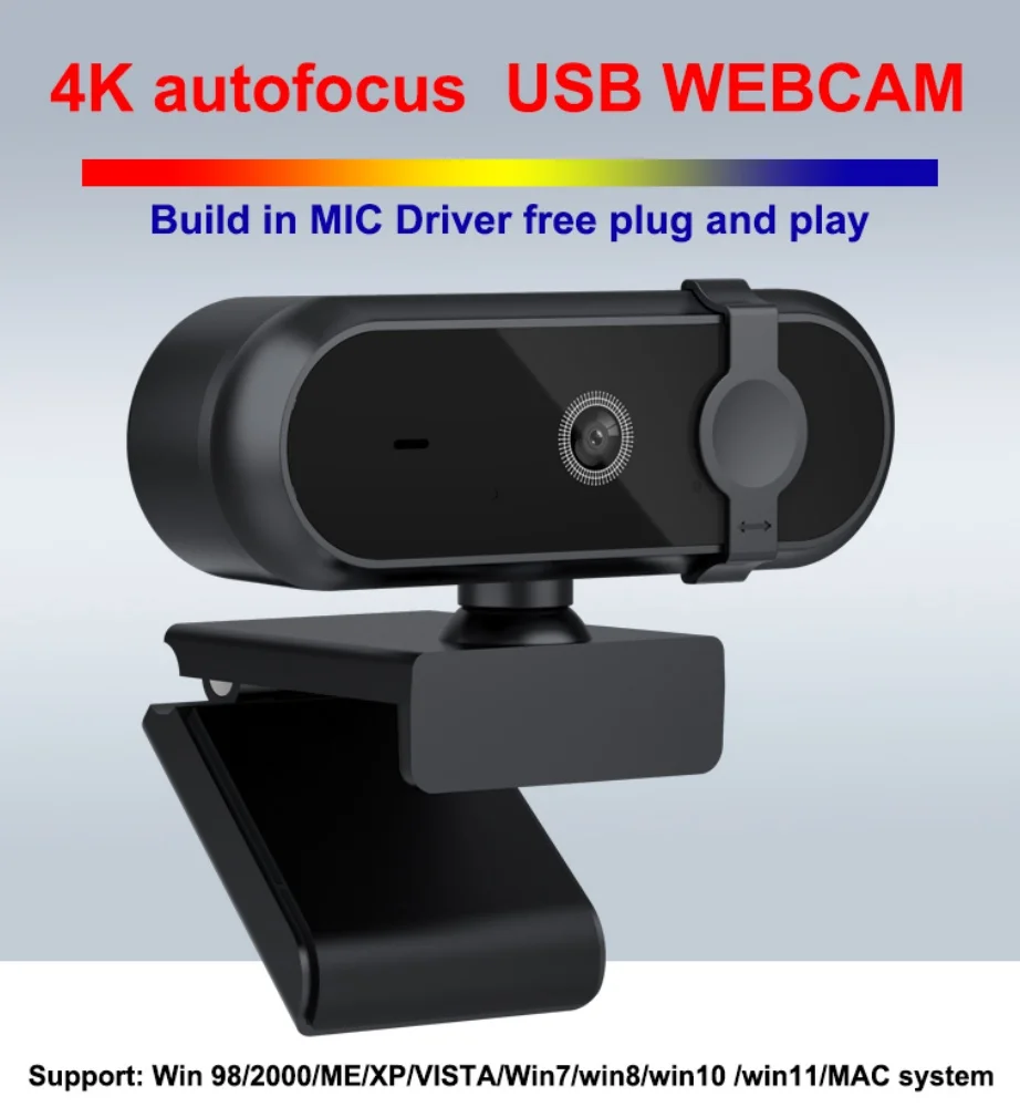 Pc Gaming Fullset - Webcam Autofokus 4K 2K 30fps Mikrofon