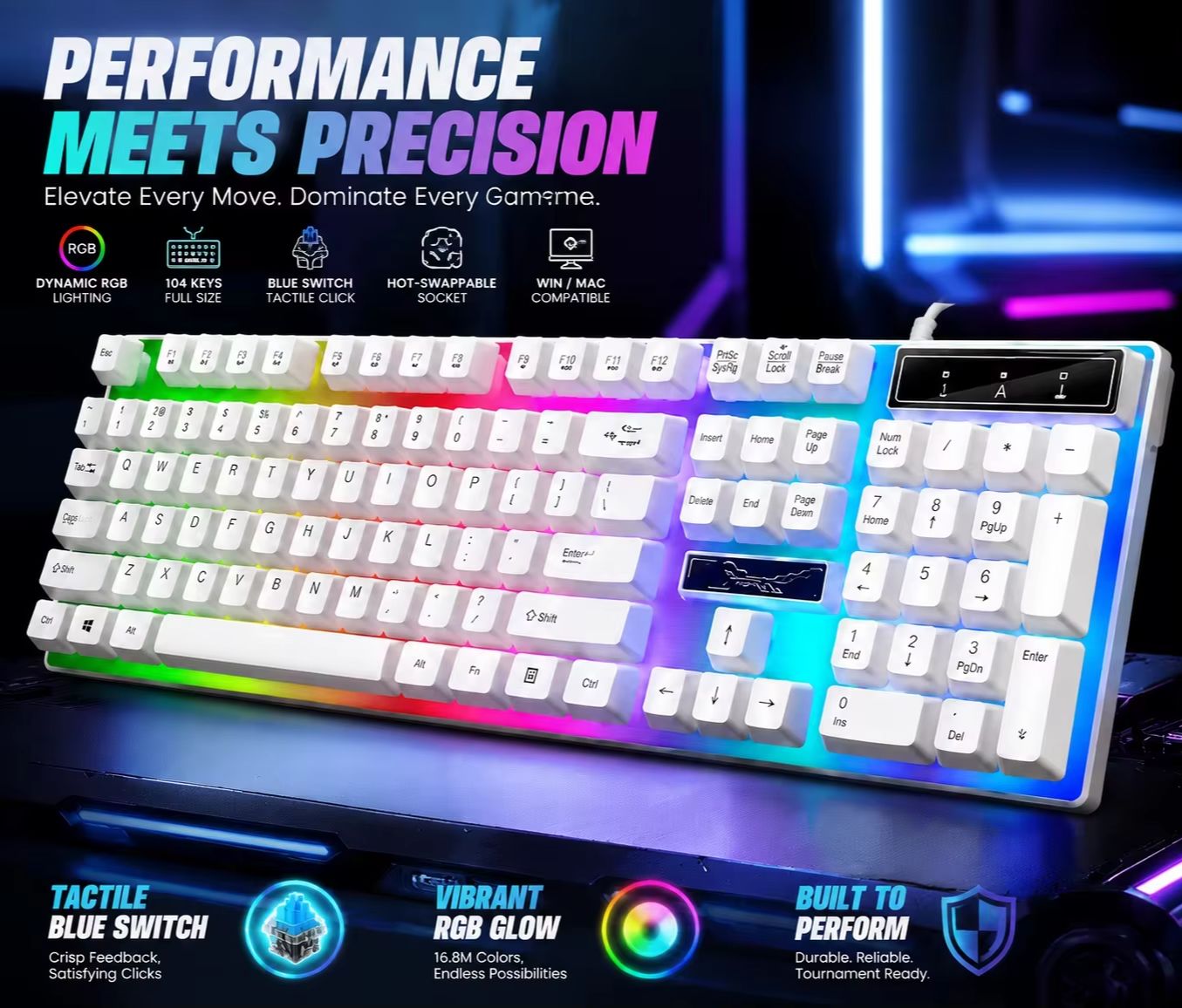 Pc Gaming Fullset - Keyboard Gaming Mekanis Berkabel Ukuran Penuh
