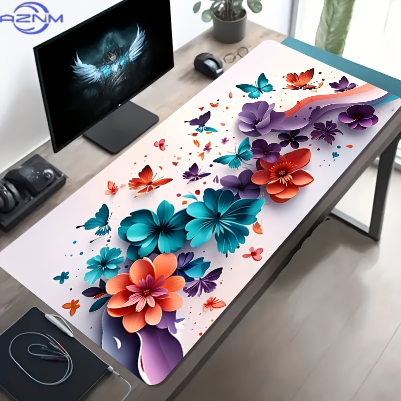 Pc Gaming Orange - 1 buah alas meja gaming besar