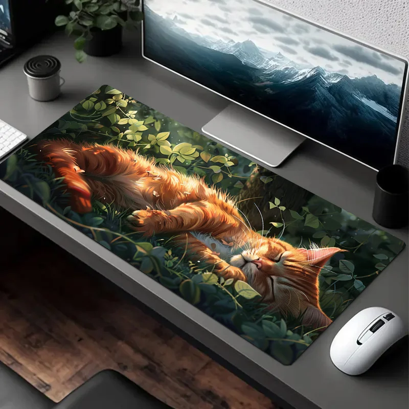 Alas Meja Gaming XXL, Alas Mej - Pc Gaming Orange ulasan dan harga