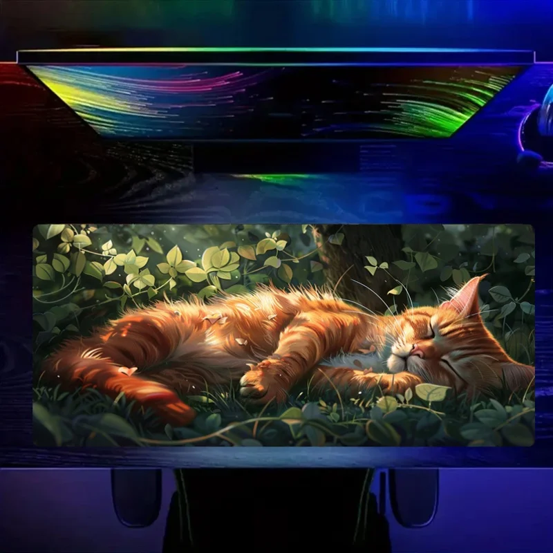 Alas Meja Gaming XXL, Alas Mej - Pc Gaming Orange ulasan dan harga