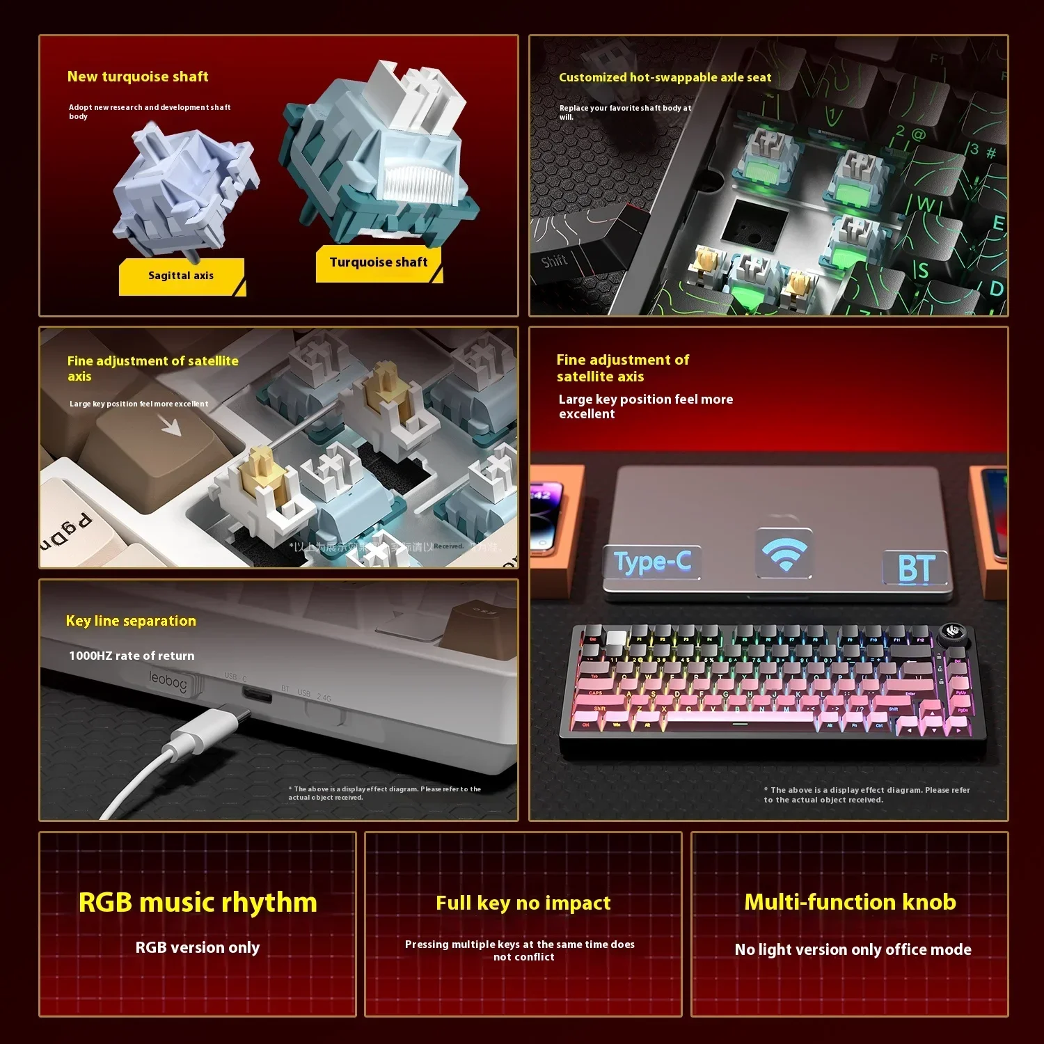 Warna Baru LEOBOG Hi75 HI75C H - Pc Gaming Orange ulasan dan harga