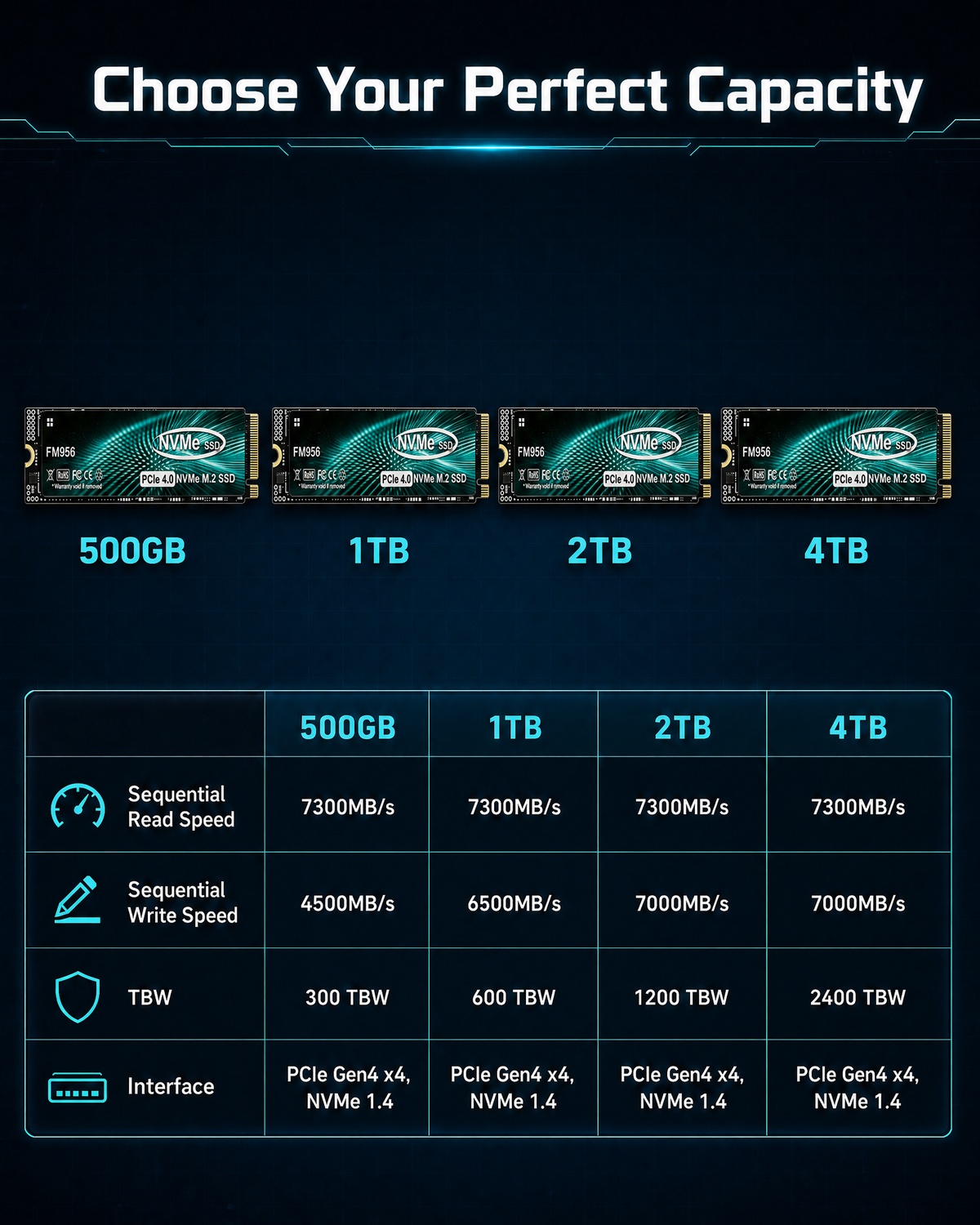 FM956 M.2 NVMe SSD Internal So - Pc Unit For Gaming ulasan dan harga