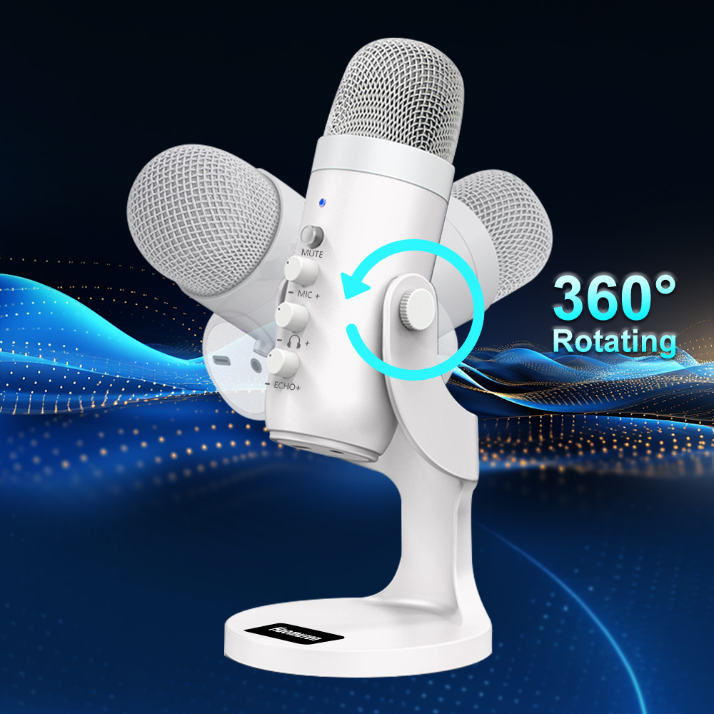 Mikrofon kondenser USB putih p - Pc Gaming Youtuber ulasan dan harga