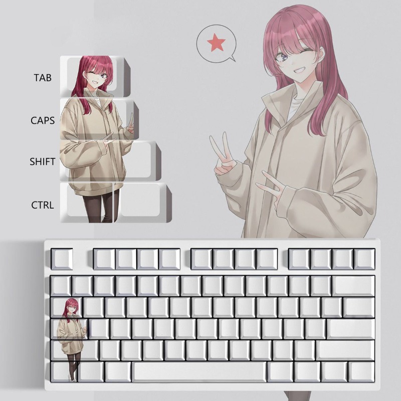 Keycap Anime Tema Club Senior  - Pc Gaming Club ulasan dan harga