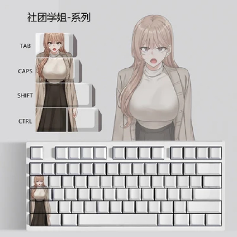 Keycap Anime Tema Club Senior  - Pc Gaming Club ulasan dan harga