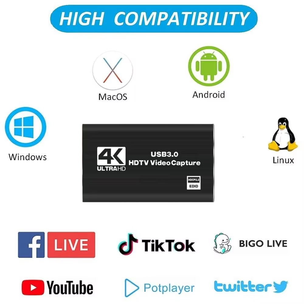 Kartu Pengambil Video Roreta 4 - Capture Card Hdmi ulasan dan harga