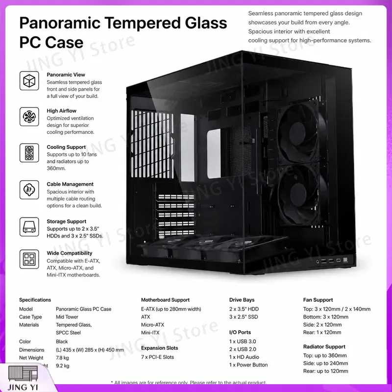 Casing PC Mid Tower Baru O11 D - Pc Gaming Itx ulasan dan harga