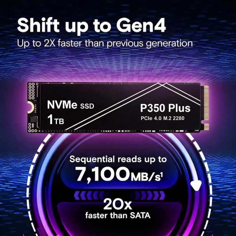 P350 PLUS 1TB 2TB 4TB SSD Ekst - Pc Unit For Gaming ulasan dan harga