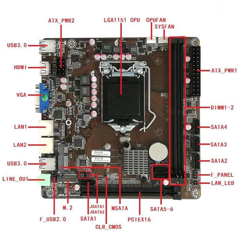 Motherboard Mini-ITX B365 LGA  - Pc Gaming Itx ulasan dan harga