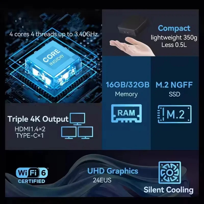 PC MINI Performa Tinggi Baru W - Pc Gaming I3 ulasan dan harga