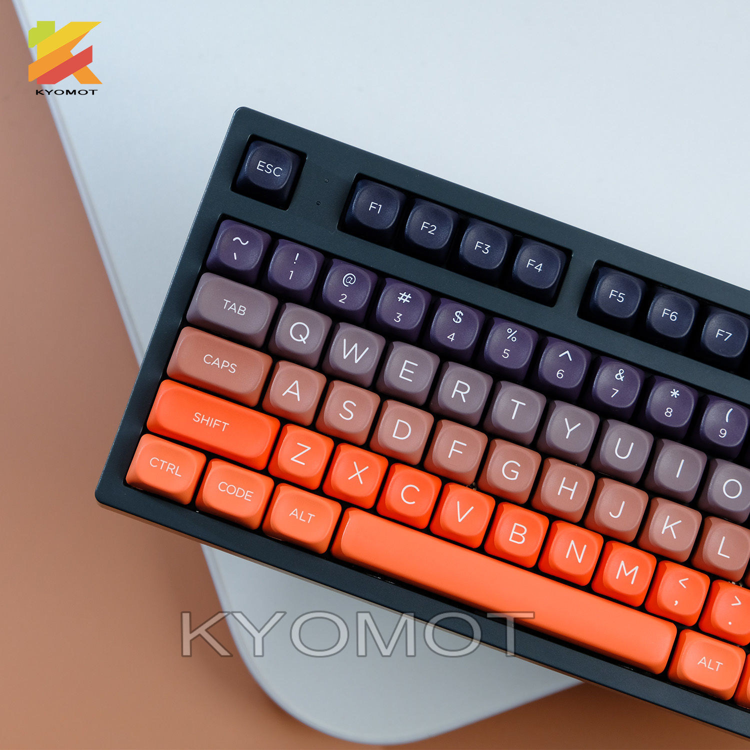 125 Tombol Keycap Sunset Gradi - Pc Gaming Orange ulasan dan harga