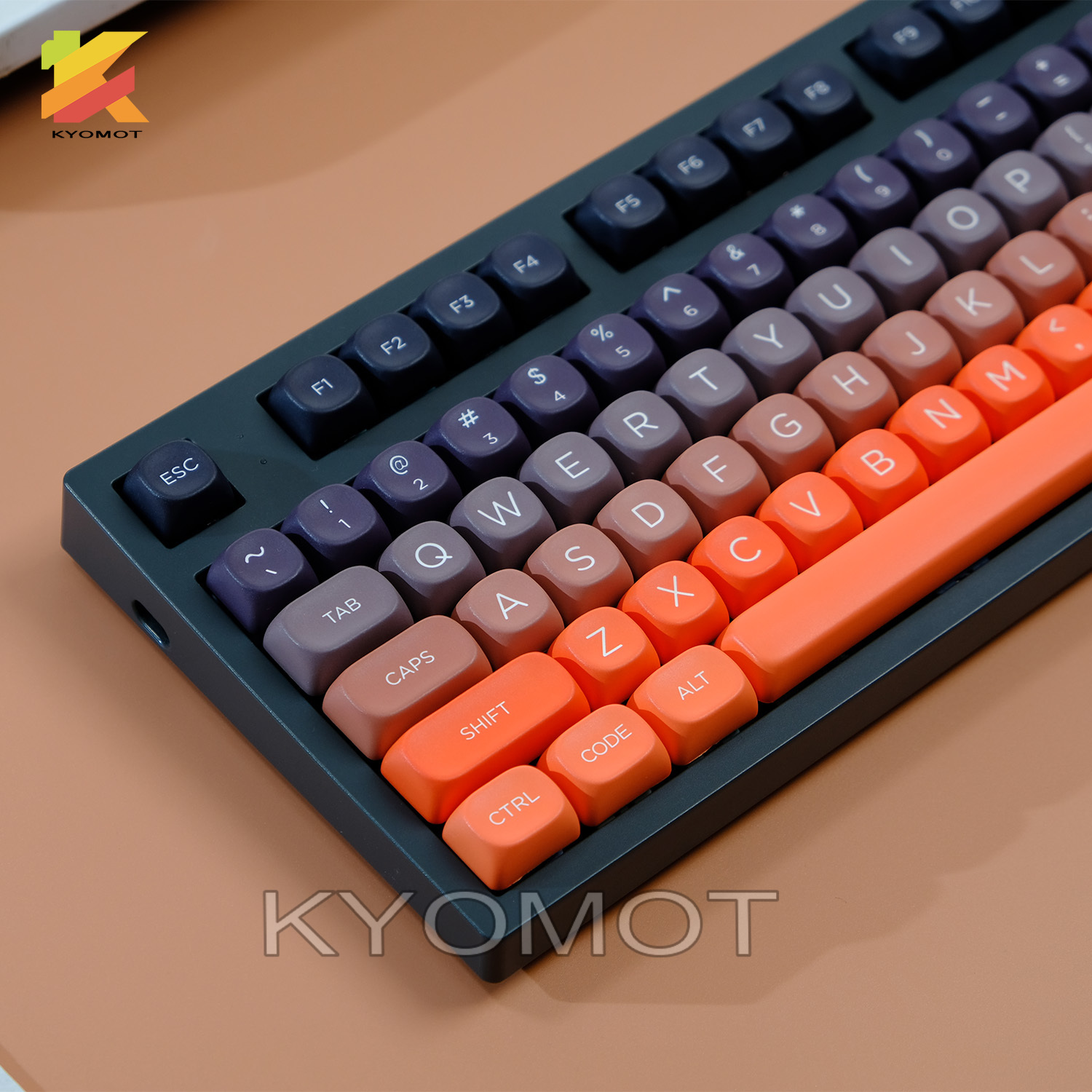125 Tombol Keycap Sunset Gradi - Pc Gaming Orange ulasan dan harga
